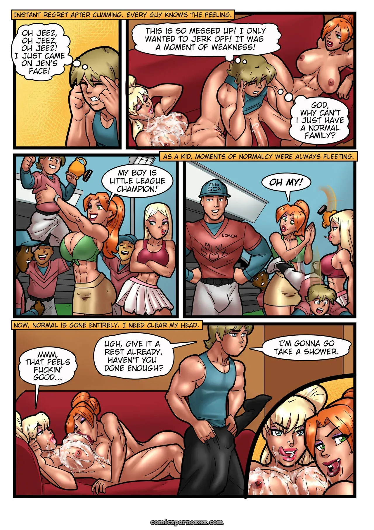 My Mom And Sister Are Size Queen Sluts #1 - Page 12