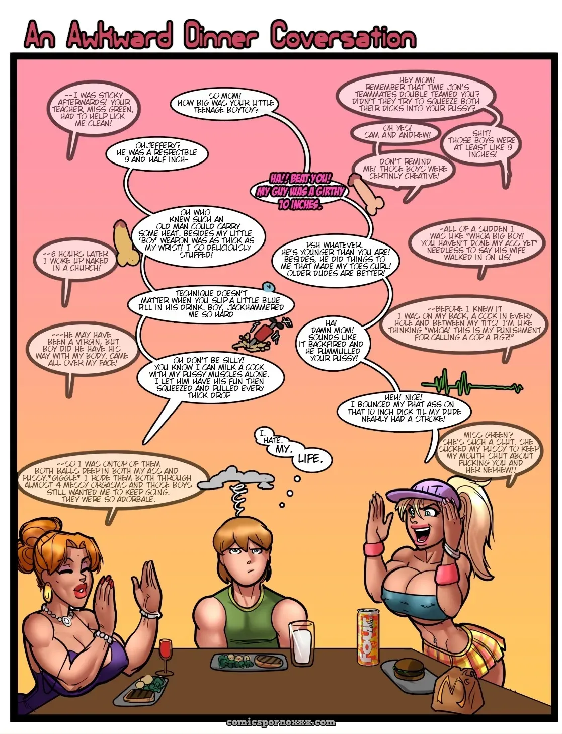 My Mom And Sister Are Size Queen Sluts #1 - Page 7