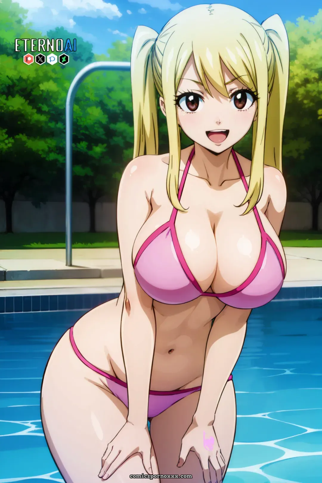 Lucy’s Explicit Pink Bikini Hentai Collection - Page 2