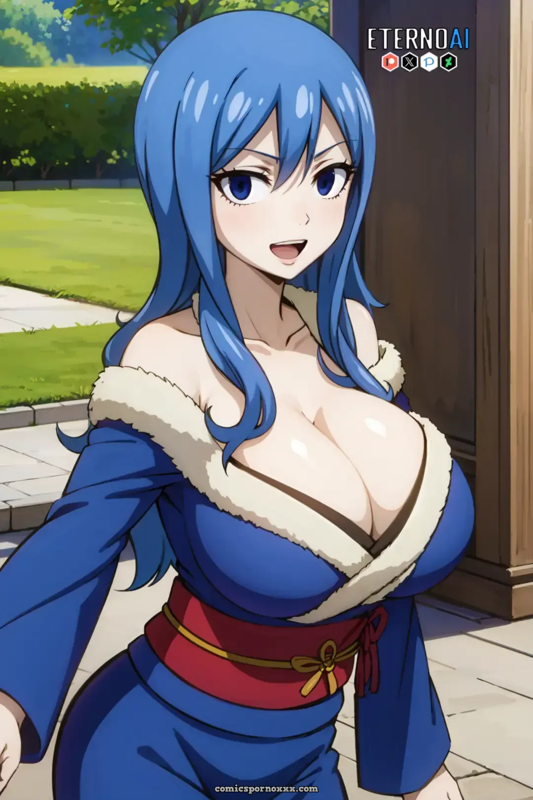 Juvia Kimono Hentai Pics - Page 1