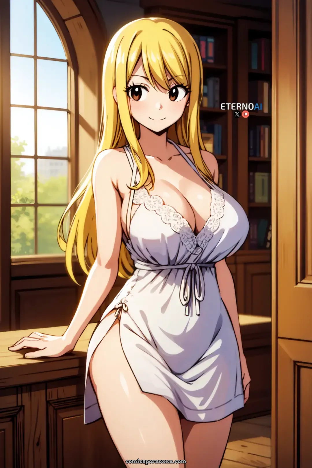 Lucy Nightgown Hentai Gallery: Explicit Adult Art - Page 1