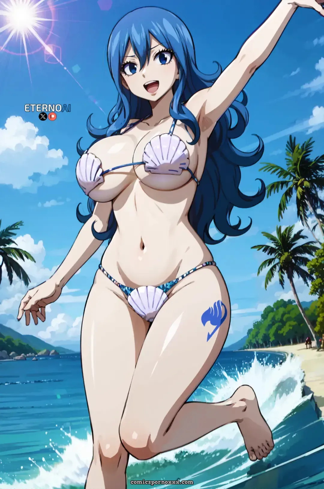 Juvia Shell Bikini Hentai Gallery - Page 1