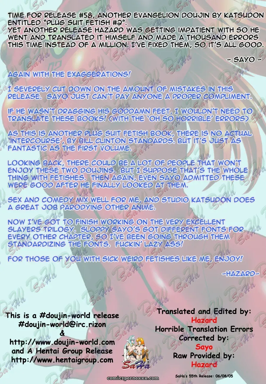 Studio Katsudon Fetish Vol. 2: Plug Suit (Eva) [D-W] - Page 2
