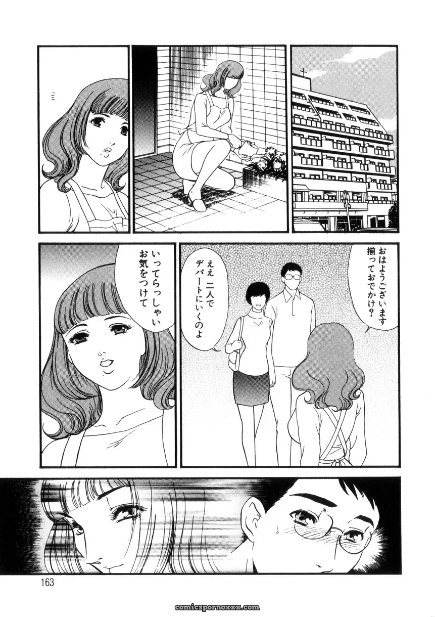 Fujii Akiko & Akiyama Michio: Hitozuma Moyou 4 Yogarizuma - Page 162