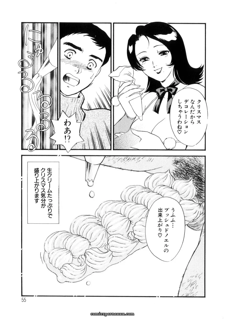 Fujii Akiko & Akiyama Michio: Hitozuma Moyou 4 Yogarizuma - Page 56
