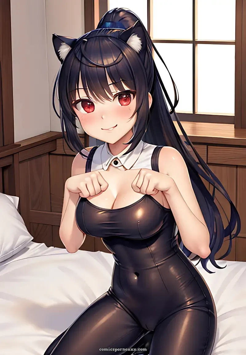Shizuku Yaegashi Cat Girl in Latex - Page 3