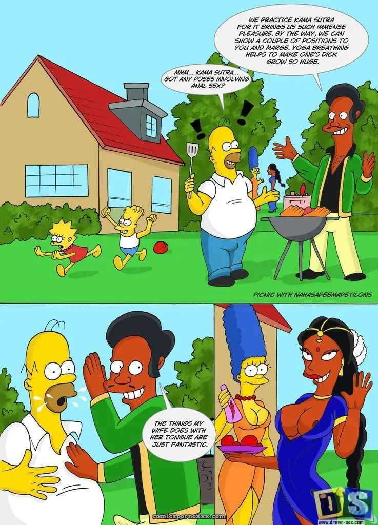 Picnic With Apu’s Family – The Simpsons Xxx - Page 1