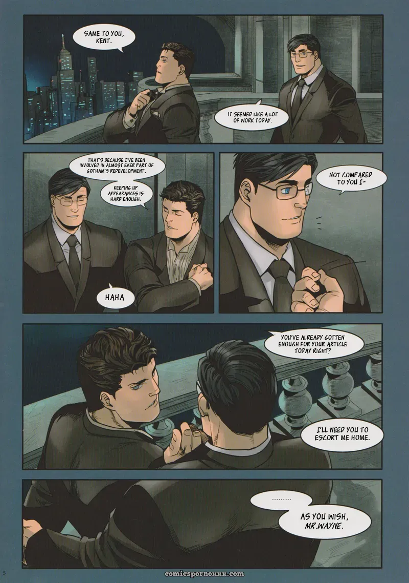 Batman & Superman: Sit! (Clark Kent X Bruce Wayne Gay Porn) - Page 5