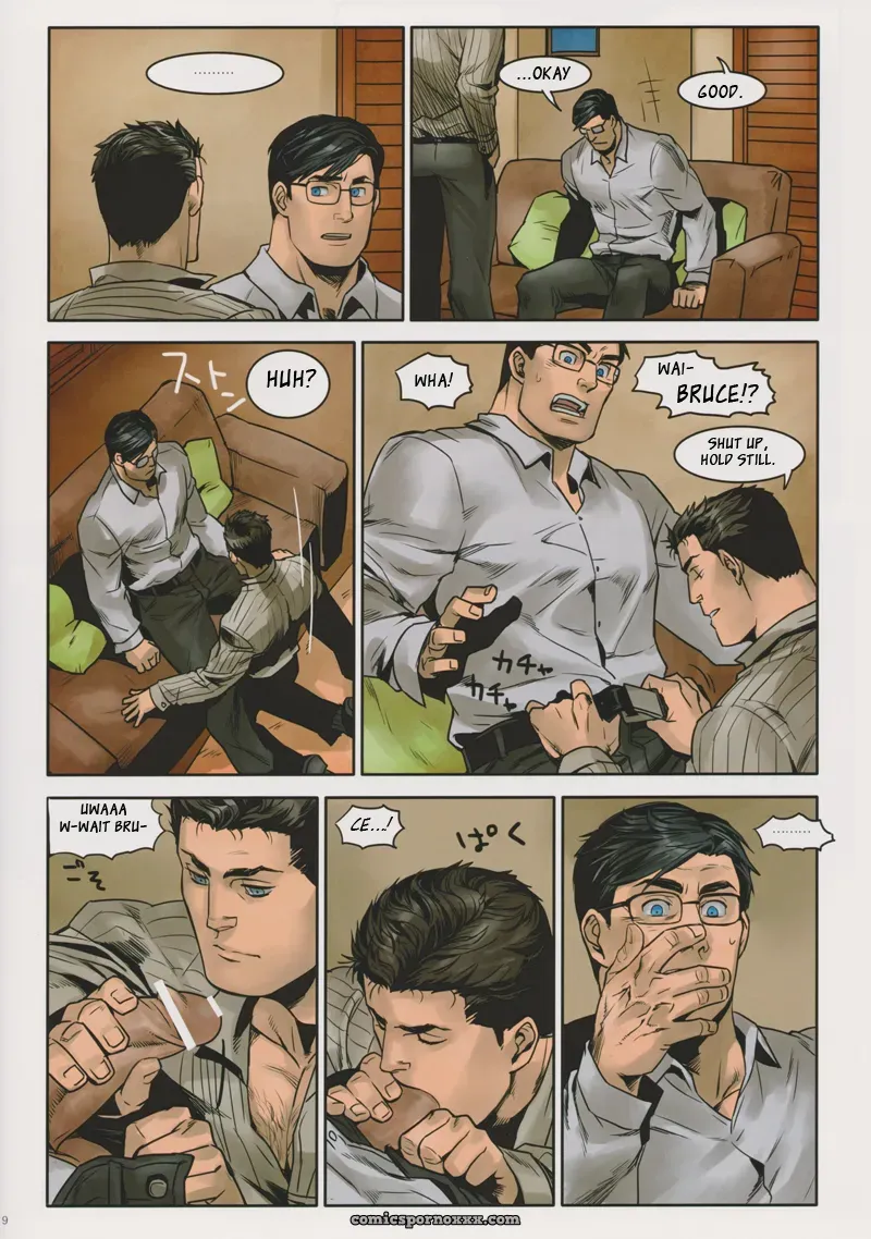 Batman & Superman: Sit! (Clark Kent X Bruce Wayne Gay Porn) - Page 9