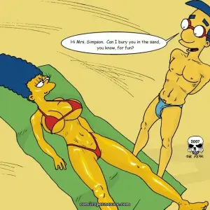 Beach Fun (Simpsons XXX) - Page 1