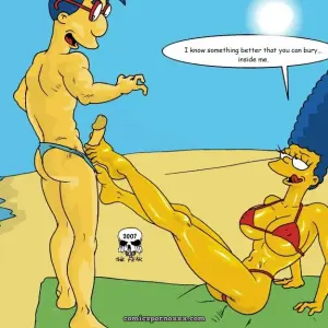 Beach Fun (Simpsons XXX) - Page 2