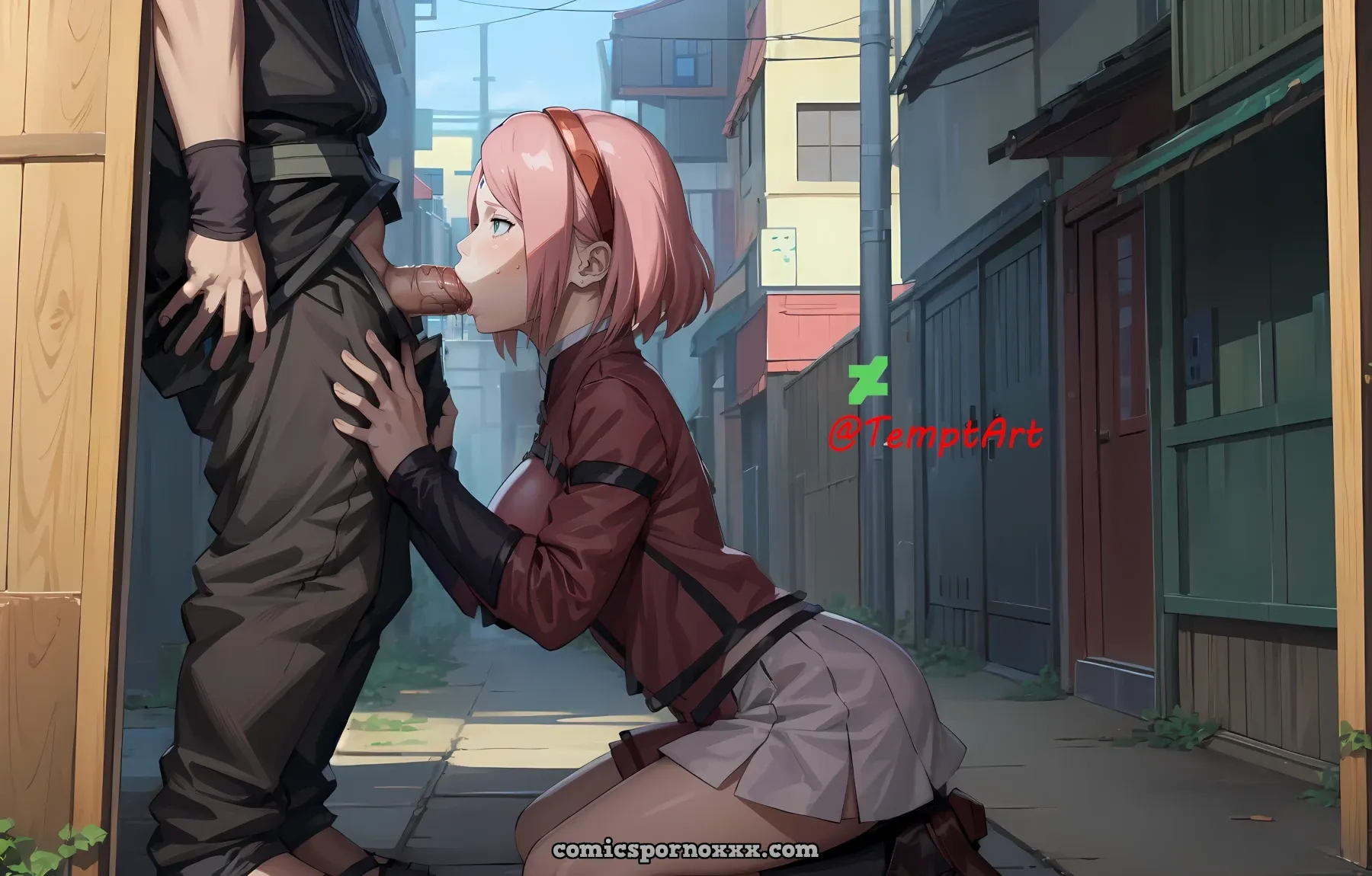 Sakura Sucking Off Her Boyfriend - Page 2