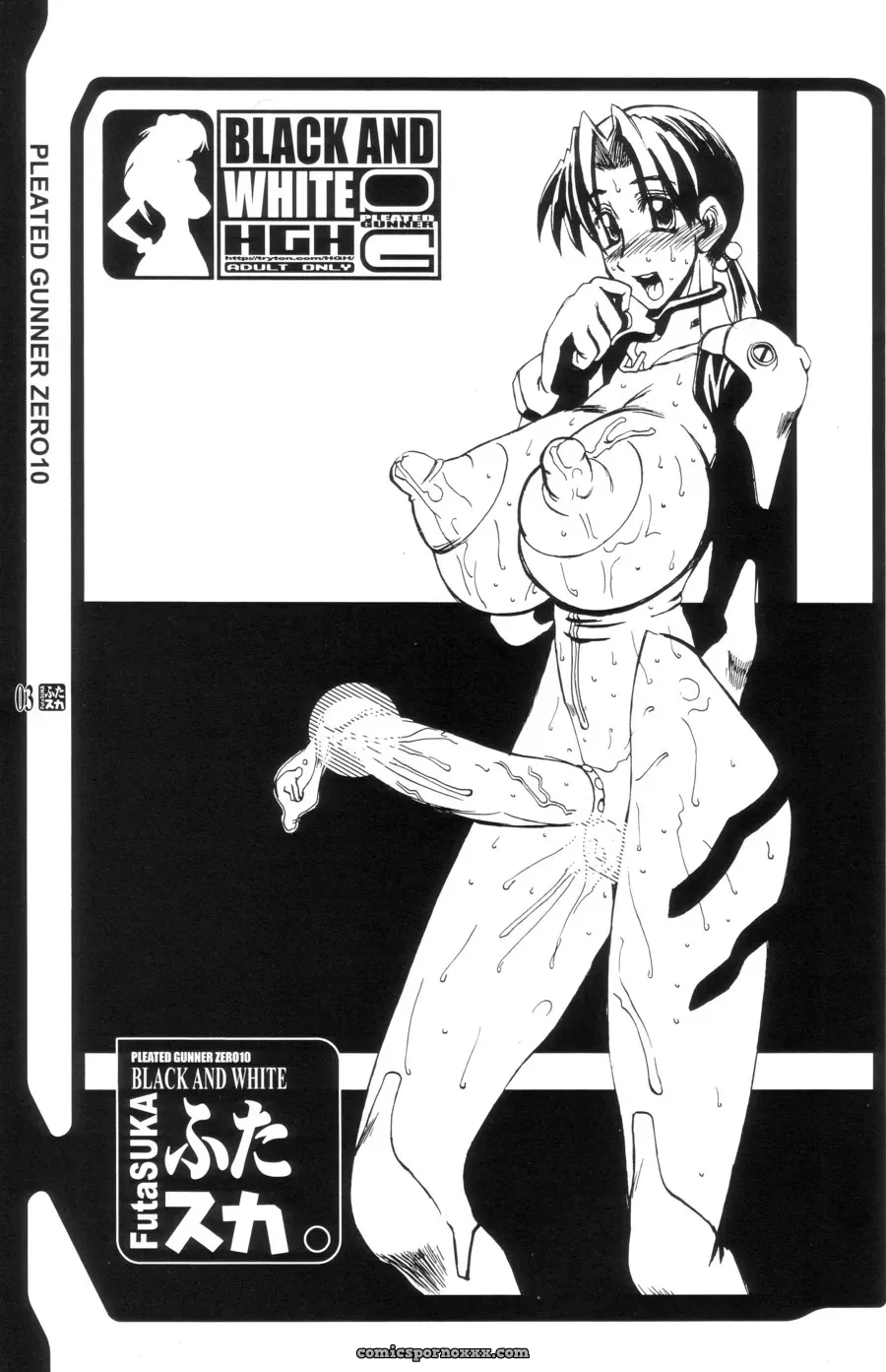 C64 HGH (HG Chagawa) Pleated Gunner #10: Futsuka (Evangelion) B&W Doujinshi - Page 2