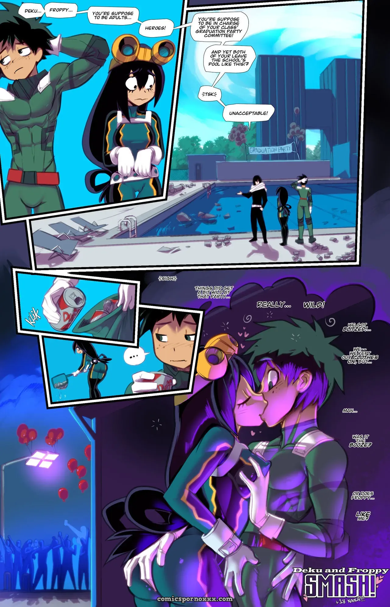 Deku And Froppy Smash! - Page 1