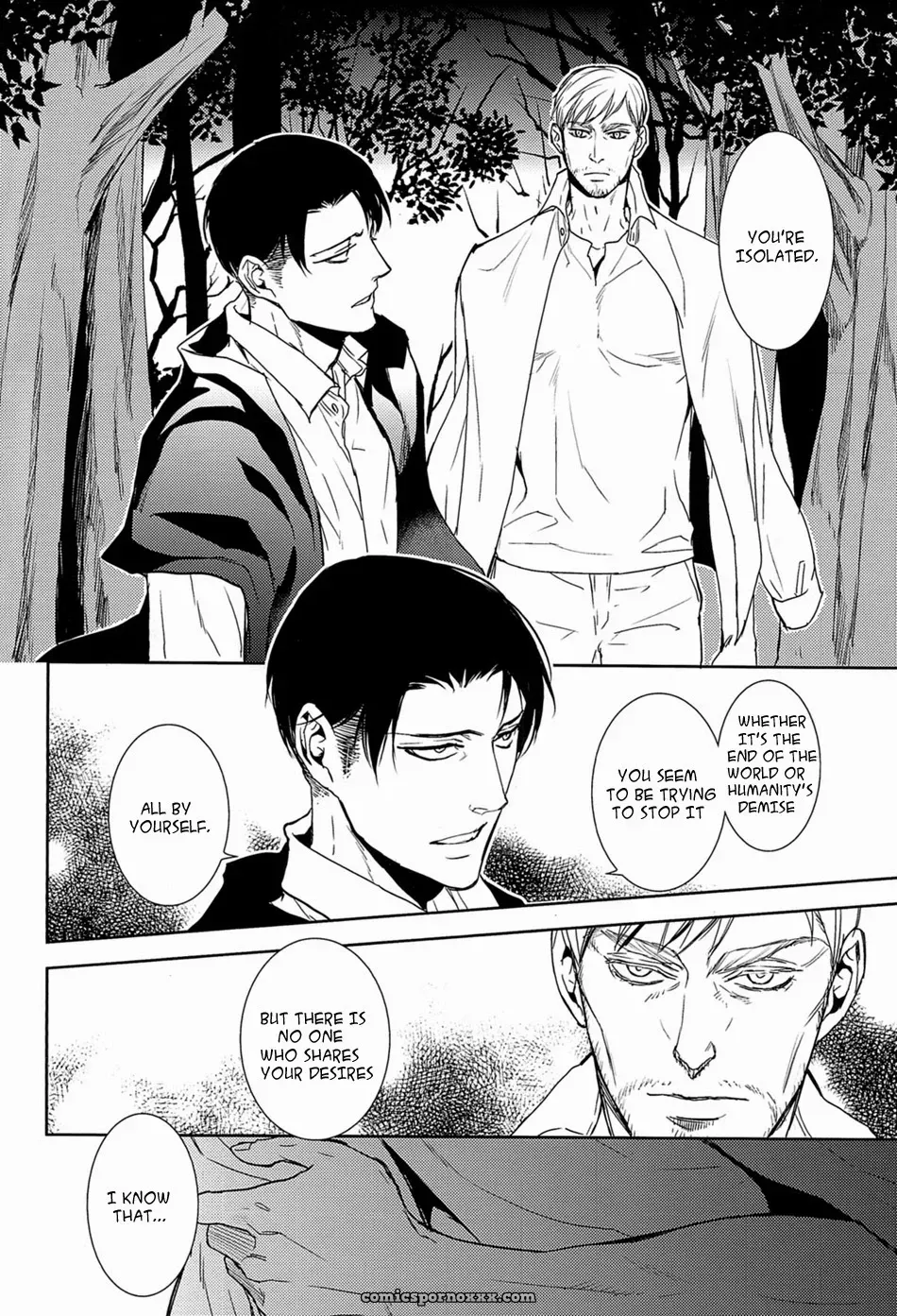 Attack On Titan Shingeki No Kyojin: Hand To Hug (Erwin X Levi) - Page 14