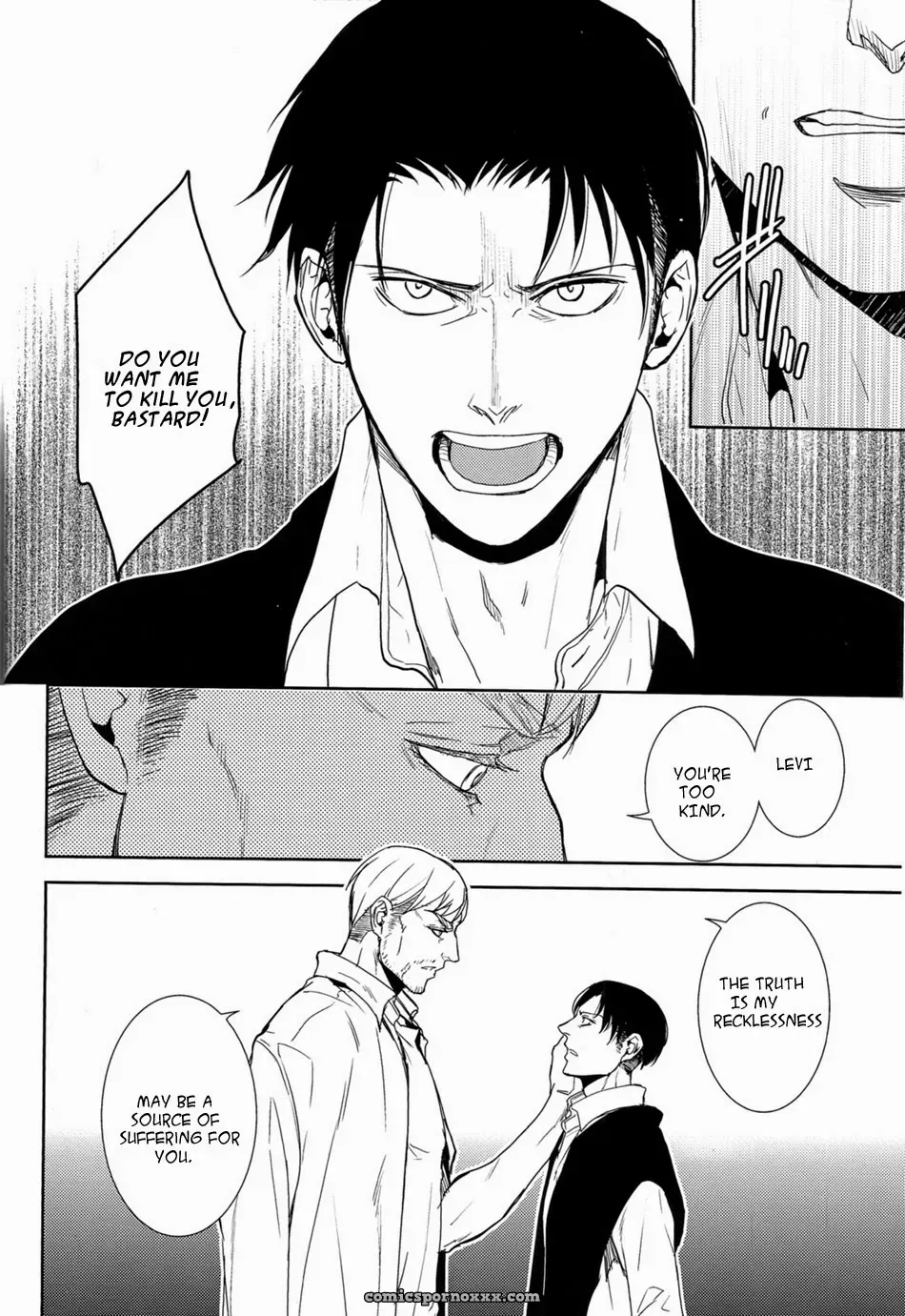 Attack On Titan Shingeki No Kyojin: Hand To Hug (Erwin X Levi) - Page 18