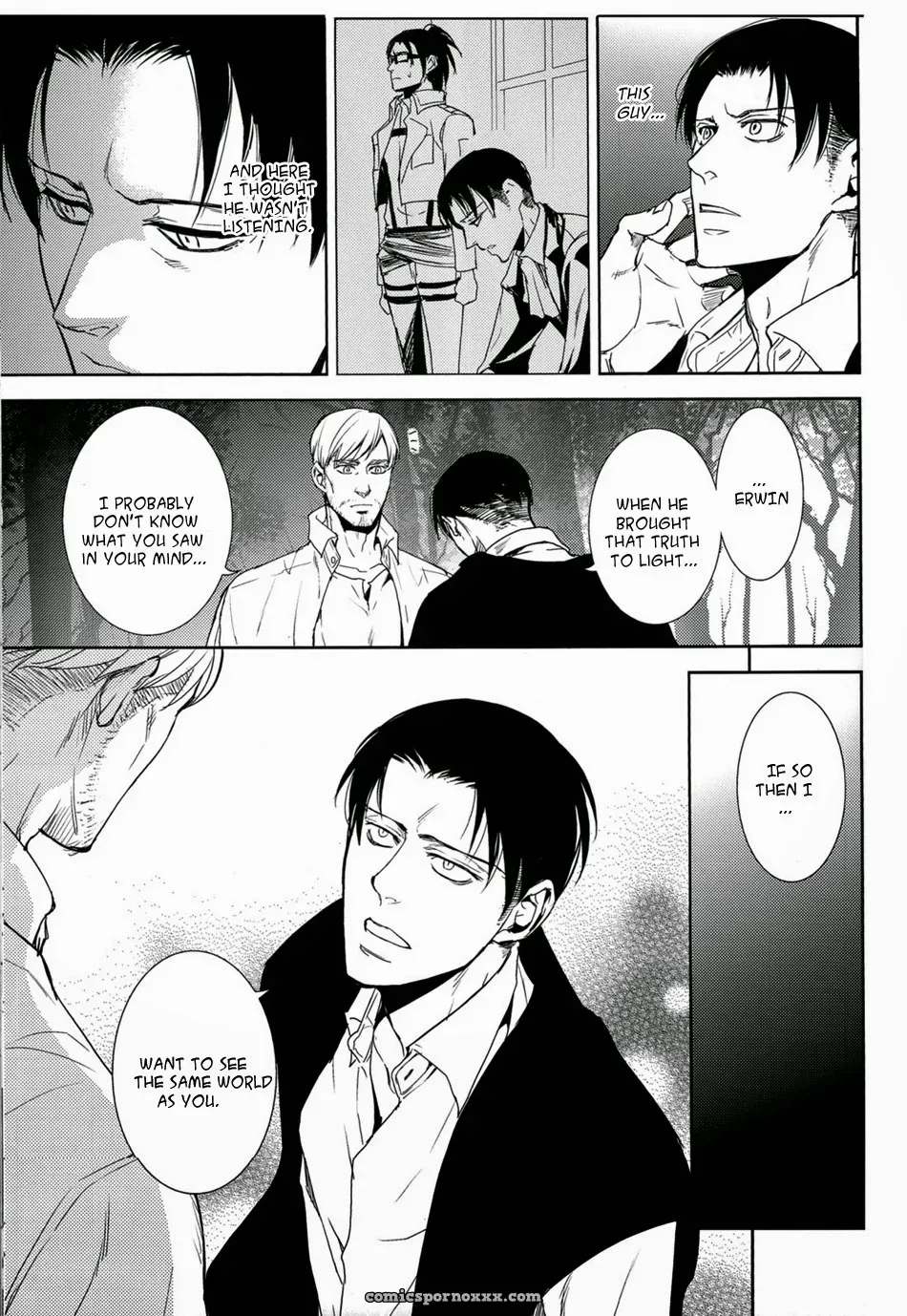 Attack On Titan Shingeki No Kyojin: Hand To Hug (Erwin X Levi) - Page 19