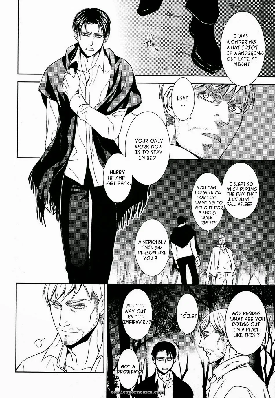 Attack On Titan Shingeki No Kyojin: Hand To Hug (Erwin X Levi) - Page 8