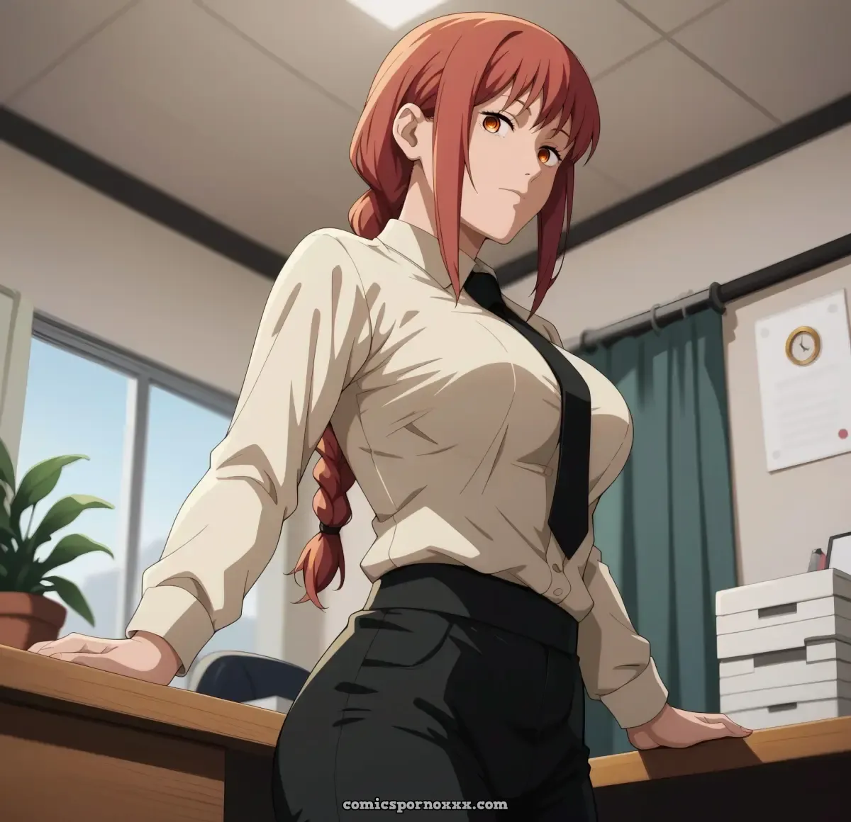 Makima Working Hard - Page 1