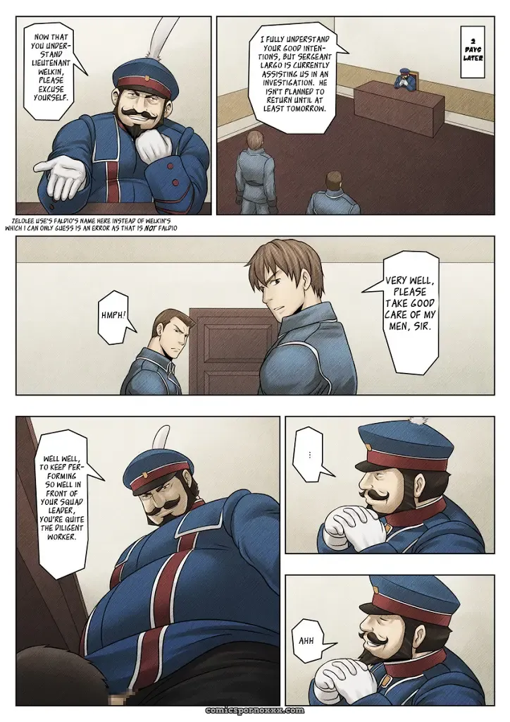 Zelo Lee (Tora Shutsubotsu Chuui) – Valkyria Chronicles: The Battlefield’s Muscle Urinal - Page 15