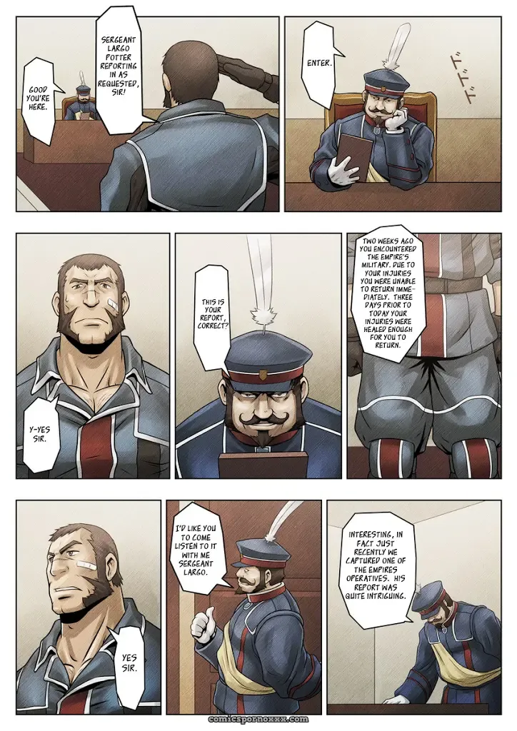 Zelo Lee (Tora Shutsubotsu Chuui) – Valkyria Chronicles: The Battlefield’s Muscle Urinal - Page 3