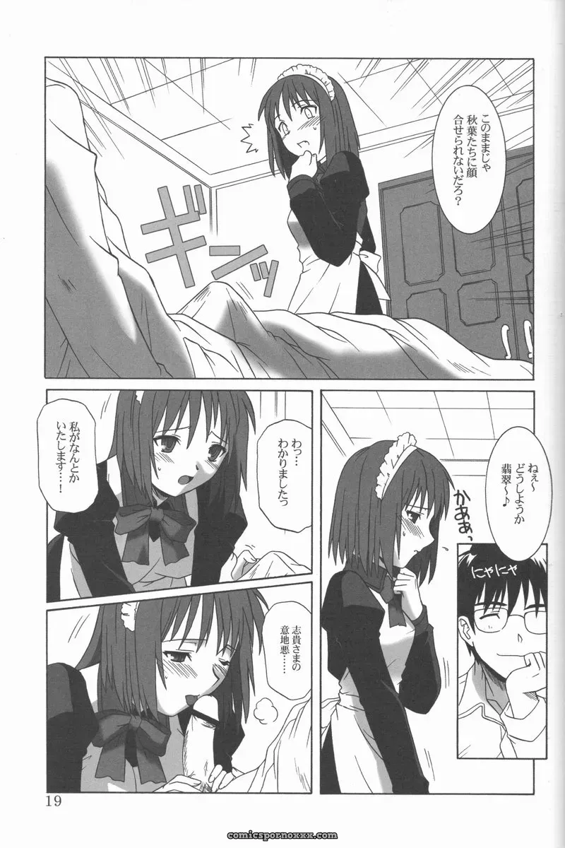 C61 Mitsugetsu (Tsukihime) Doujinshi - Page 18