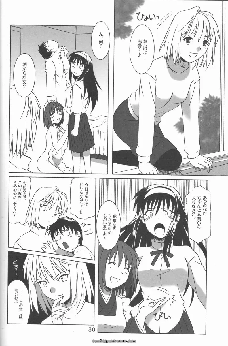 C61 Mitsugetsu (Tsukihime) Doujinshi - Page 29