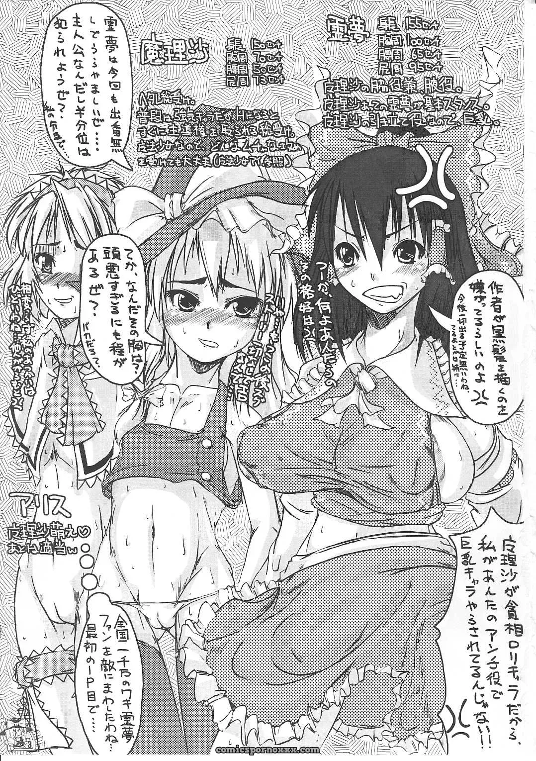 Touhou Project Reitaisai 3 Kijirushi Ryouhin Doujinshi - Page 2