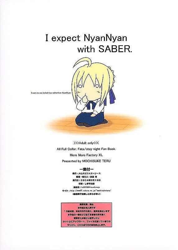 Fate/stay night Saber NyanNyan MeroMeroFactory XL SC25 - Page 14