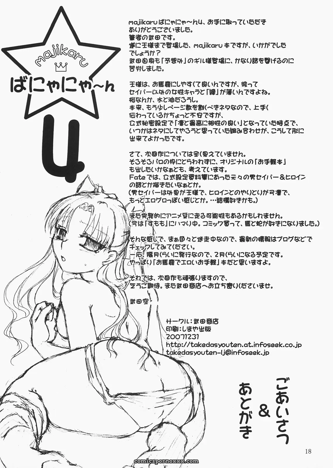 Takeda Sora Magical Bunny Nyan 4 Fate/hollow ataraxia Art - Page 17