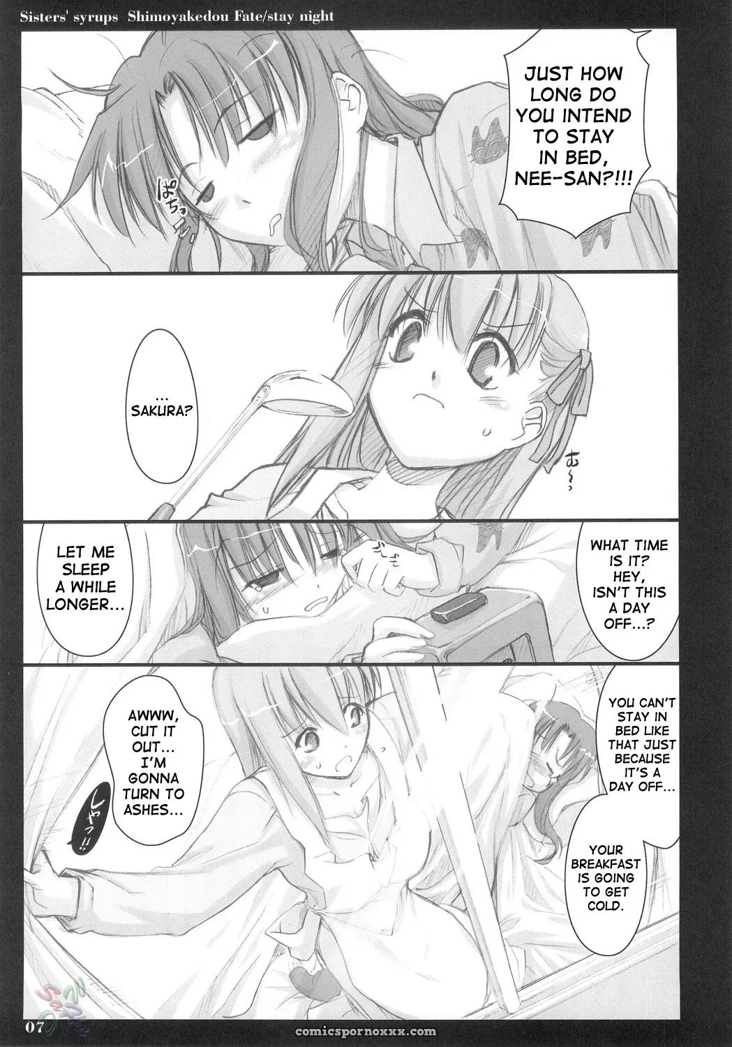 Sisters’ Syrups Shimoyakedou Fate Stay Night SaHa - Page 6