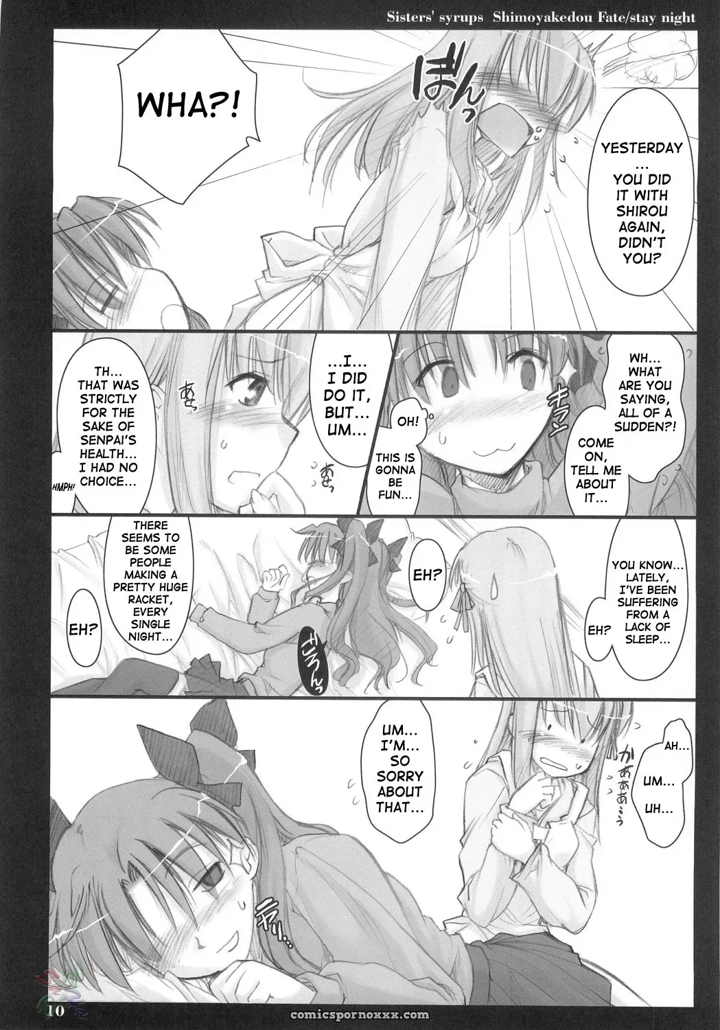 Sisters’ Syrups Shimoyakedou Fate Stay Night SaHa - Page 9