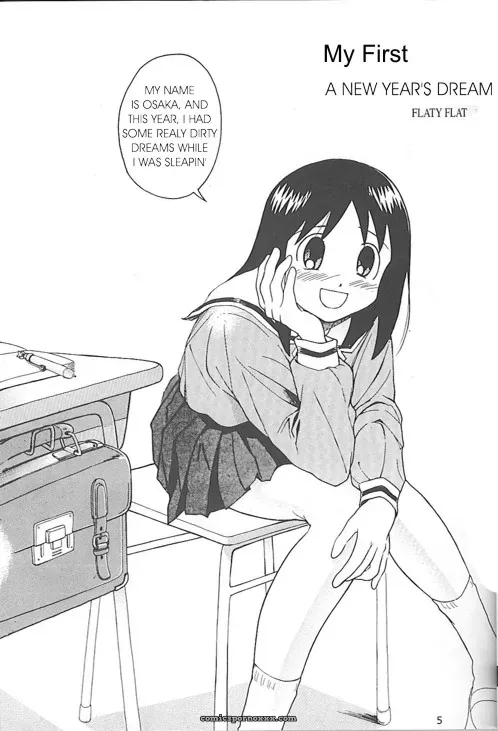 Flaty Flat: New Year’s Dream/Azumanga Daioh - Page 1