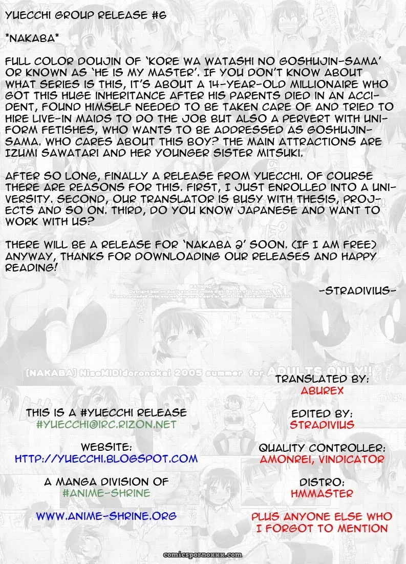 NAKABA: He Is My Master – NiseMIDIdoronokai (Ishikei) Fucking Yuecchi - Page 16