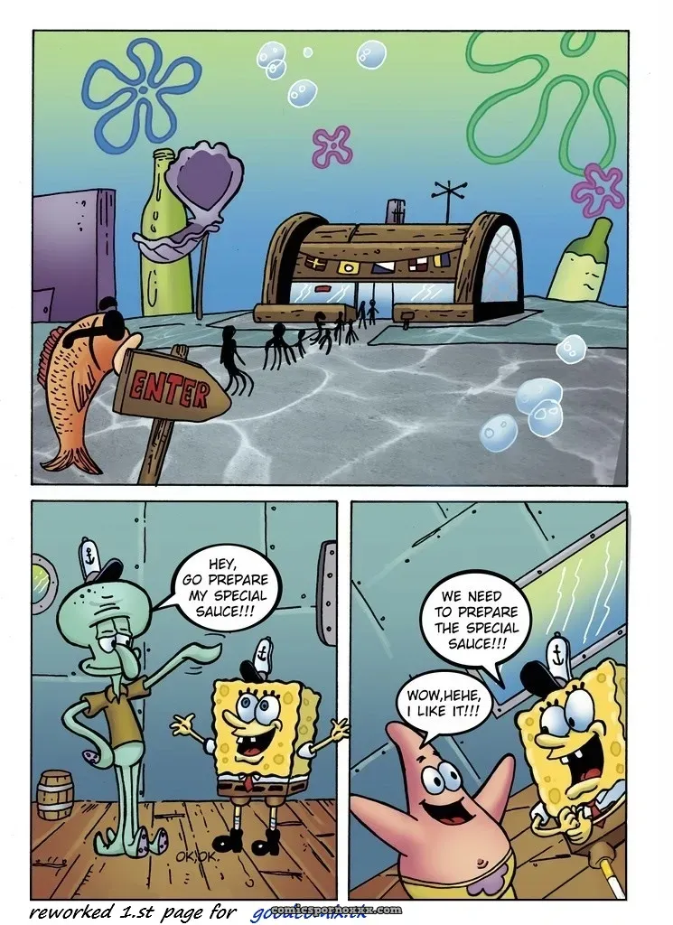 SpongeBob XXX Kitchen Action - Page 1