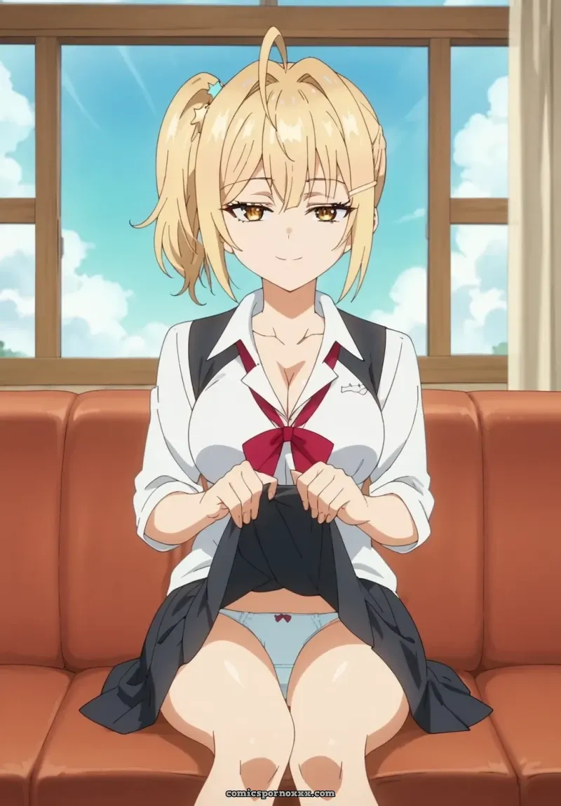 Nonoa Miyamae Hentai: The Busty Blonde With a Secret - Page 1