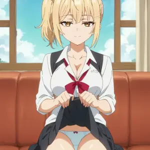 Nonoa Miyamae Hentai: The Busty Blonde With a Secret - Page 1