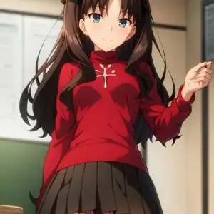 Rin Tohsaka Fate School Uniform - Page 4
